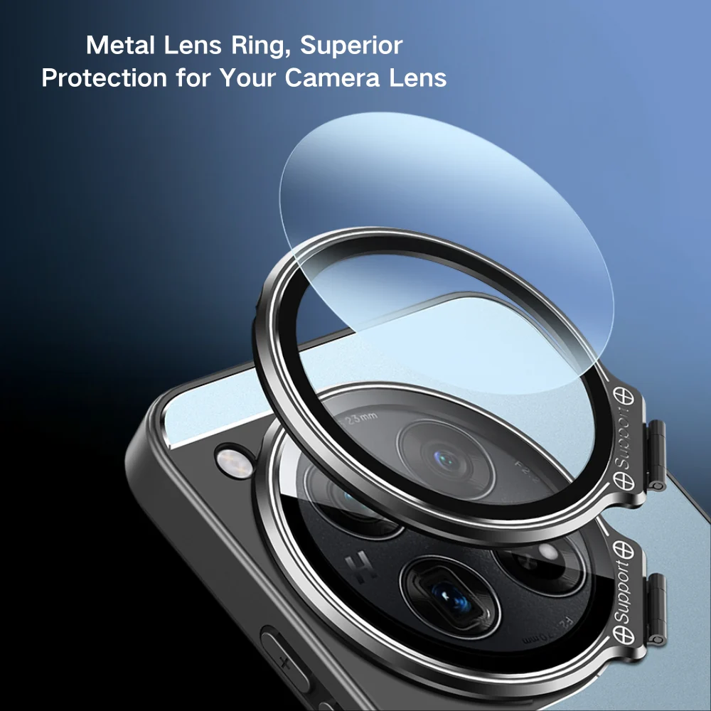 OnePlus 13R - Full Coverage Lens Stand Shockproof Protective Case - Image 5