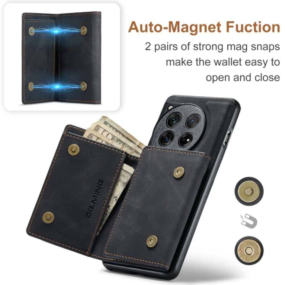 OnePlus Nord N20 5G (GN2200, CPH2459) - Magnetic Detachable Multifunctional Wallet Case - Image 11