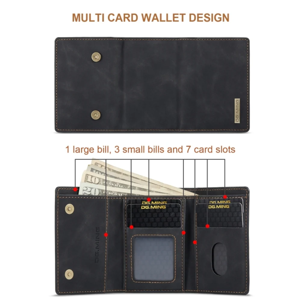 OnePlus Nord N20 5G (GN2200, CPH2459) - Magnetic Detachable Multifunctional Wallet Case - Image 13