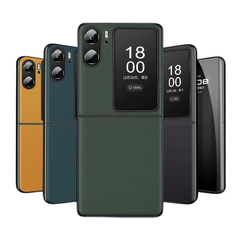 OPPO Find N2 Filp & N3 Flip - Soft Edged With Magnetic Attraction Genuine Leather Series Case - Image 3