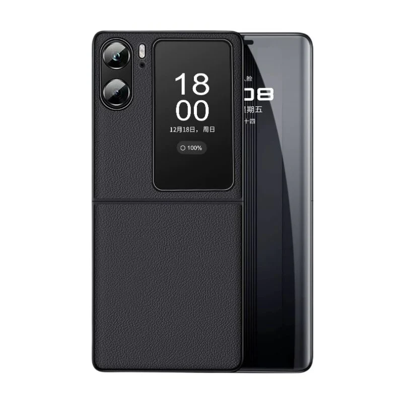 OPPO Find N2 Filp & N3 Flip - Soft Edged With Magnetic Attraction Genuine Leather Series Case - Image 4