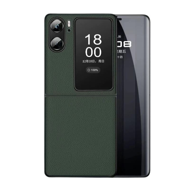 OPPO Find N2 Filp & N3 Flip - Soft Edged With Magnetic Attraction Genuine Leather Series Case - Image 5