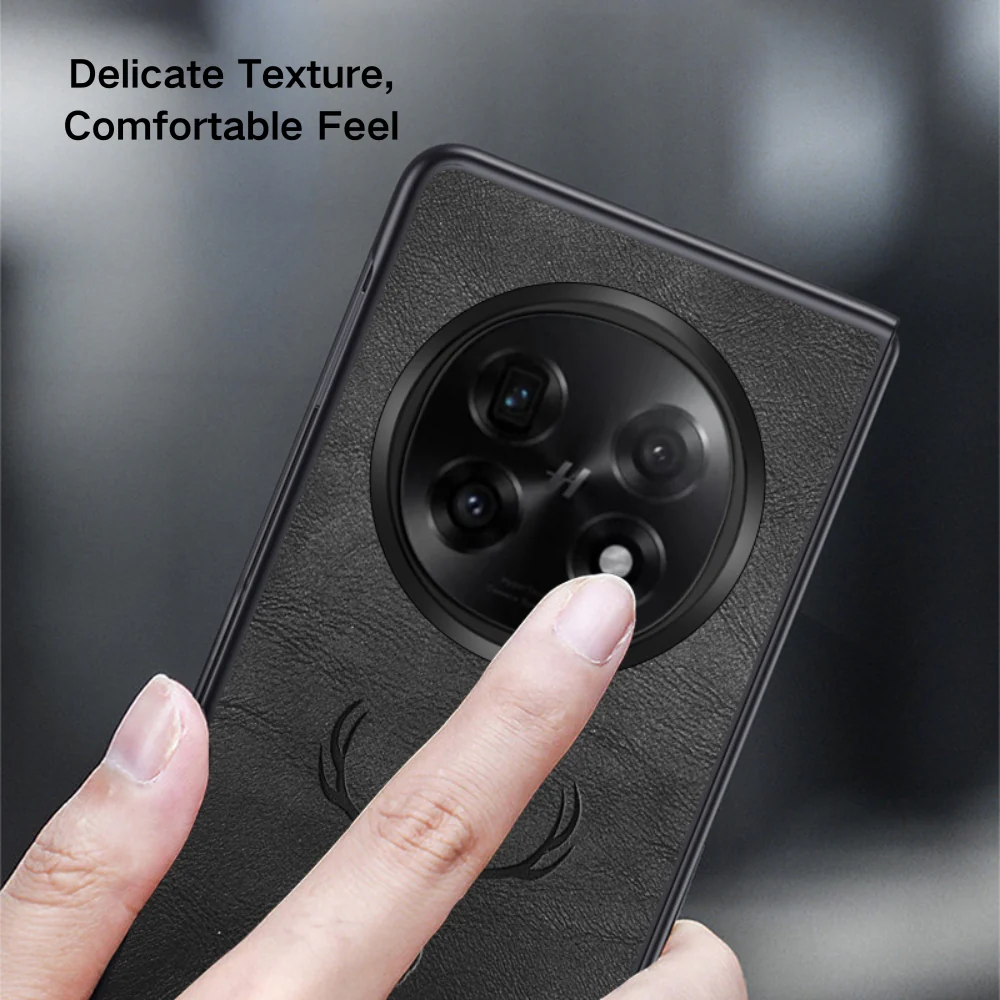 OPPO Find N3 - Plain Leather Business Fashion Protective Case - Image 6