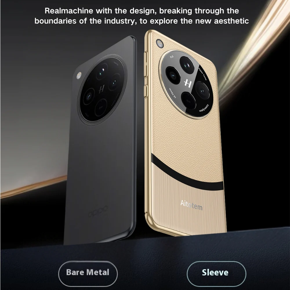 OPPO Find X8 Pro - Electroplated Spliced Vegan Leather Hard-Edge Shockproof Protective Case - Image 5