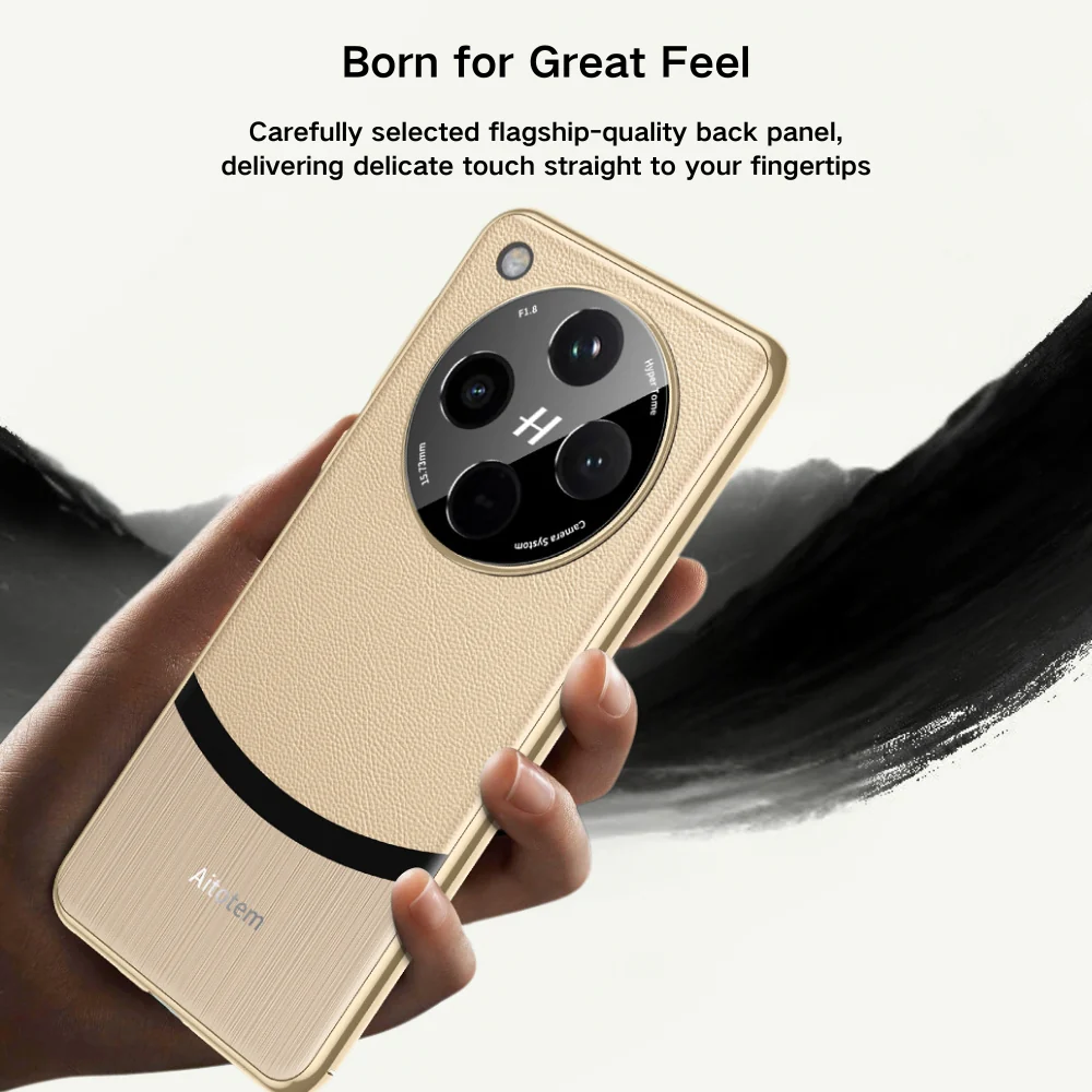 OPPO Find X8 Pro - Electroplated Spliced Vegan Leather Hard-Edge Shockproof Protective Case - Image 7