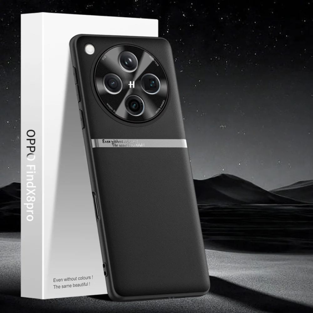 OPPO Find X8 Pro - Liquid Leather Skin-Friendly Anti-Drop Protective Case - Image 2
