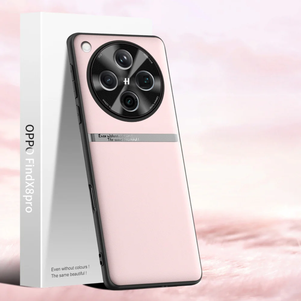 OPPO Find X8 Pro - Liquid Leather Skin-Friendly Anti-Drop Protective Case - Image 5