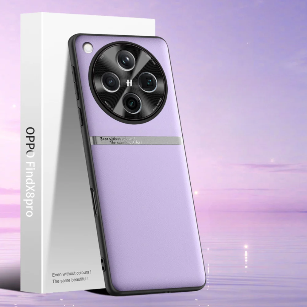 OPPO Find X8 Pro - Liquid Leather Skin-Friendly Anti-Drop Protective Case - Image 6