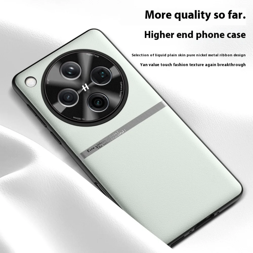 OPPO Find X8 Pro - Liquid Leather Skin-Friendly Anti-Drop Protective Case - Image 8