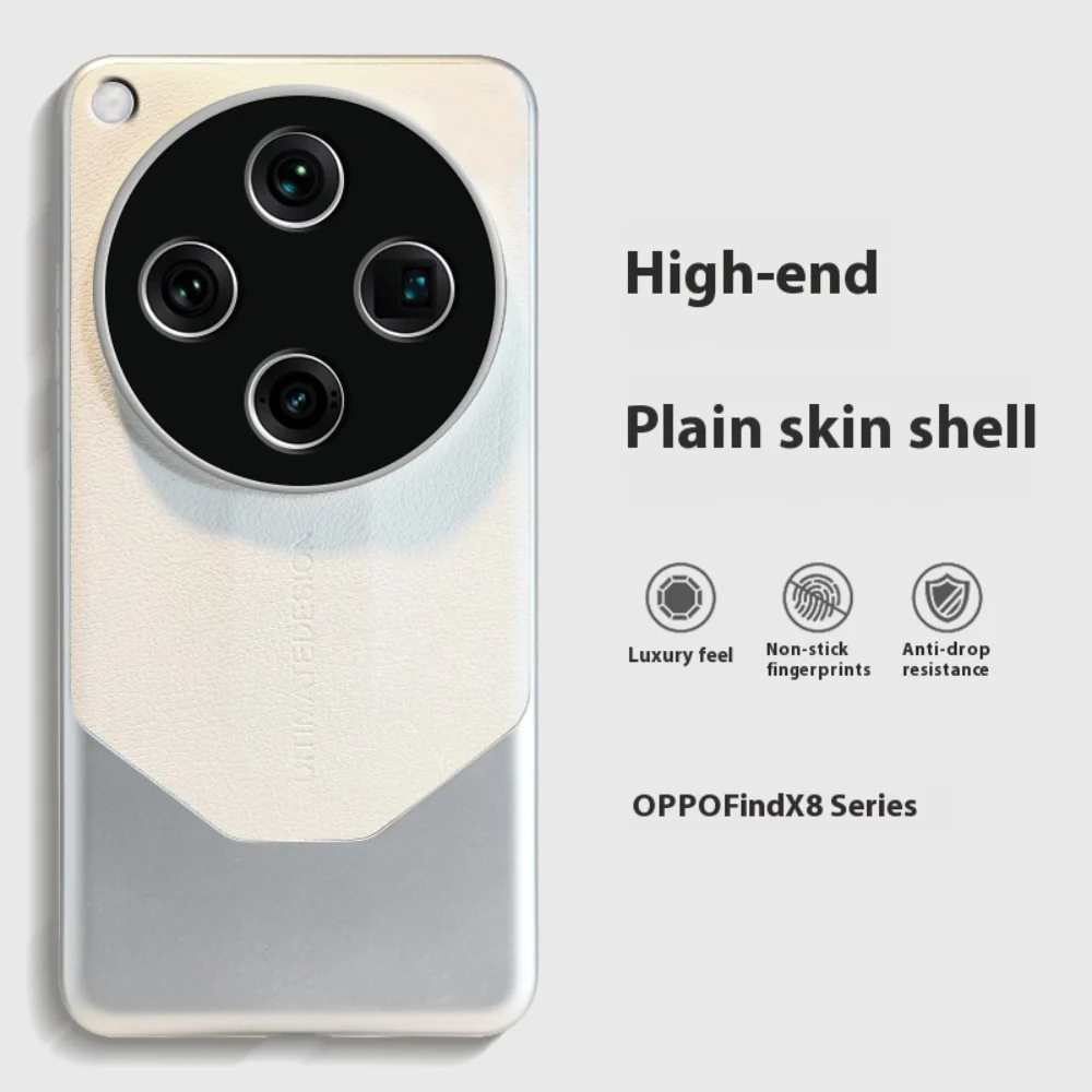 OPPO Find X8 Pro - Matte Leather Full Cover Shockproof Protective Case - Image 3