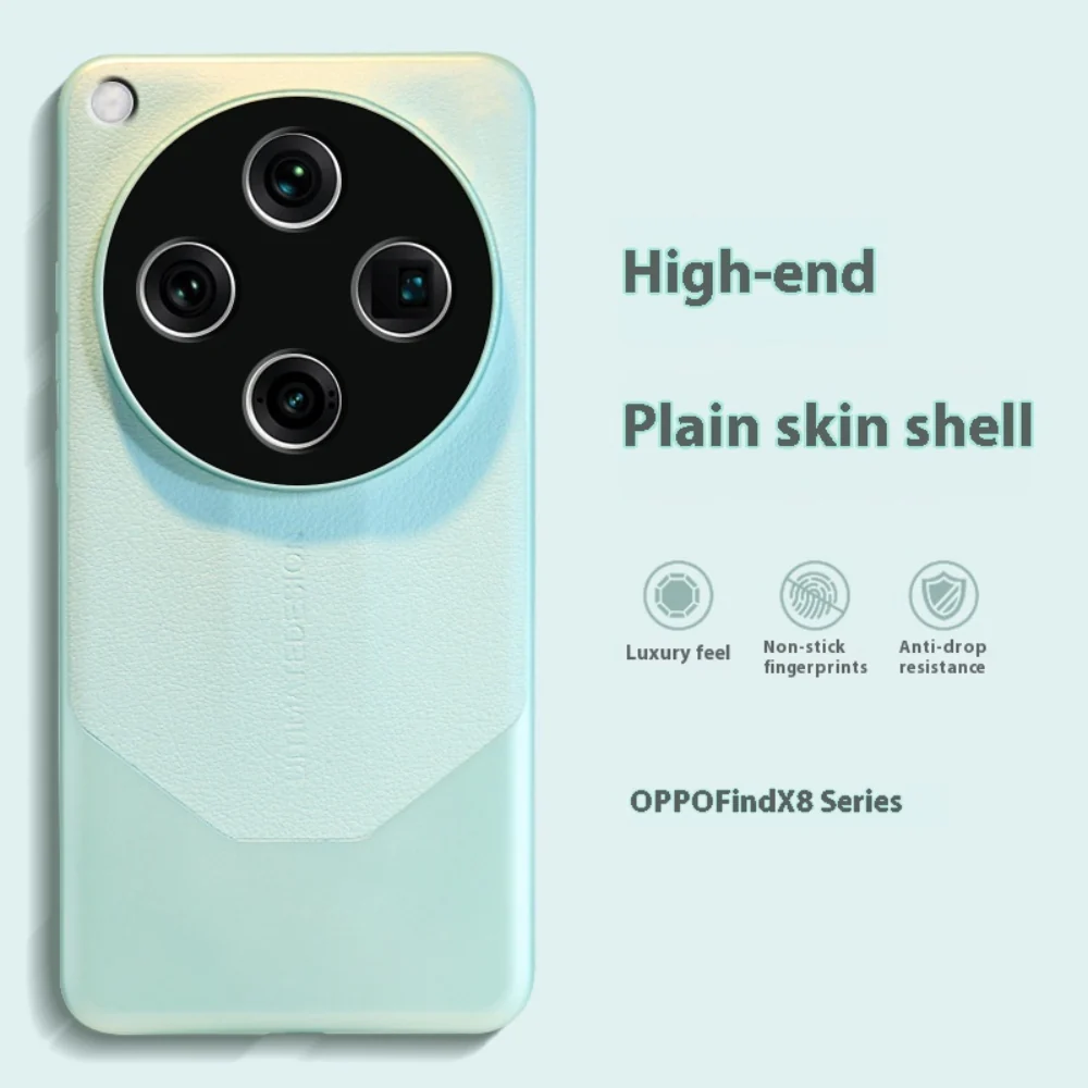 OPPO Find X8 Pro - Matte Leather Full Cover Shockproof Protective Case - Image 4