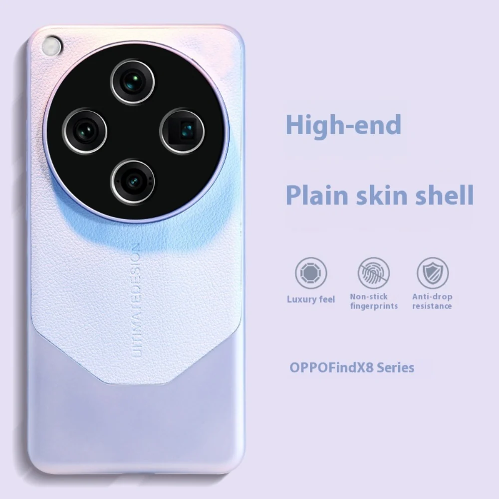 OPPO Find X8 Pro - Matte Leather Full Cover Shockproof Protective Case - Image 5