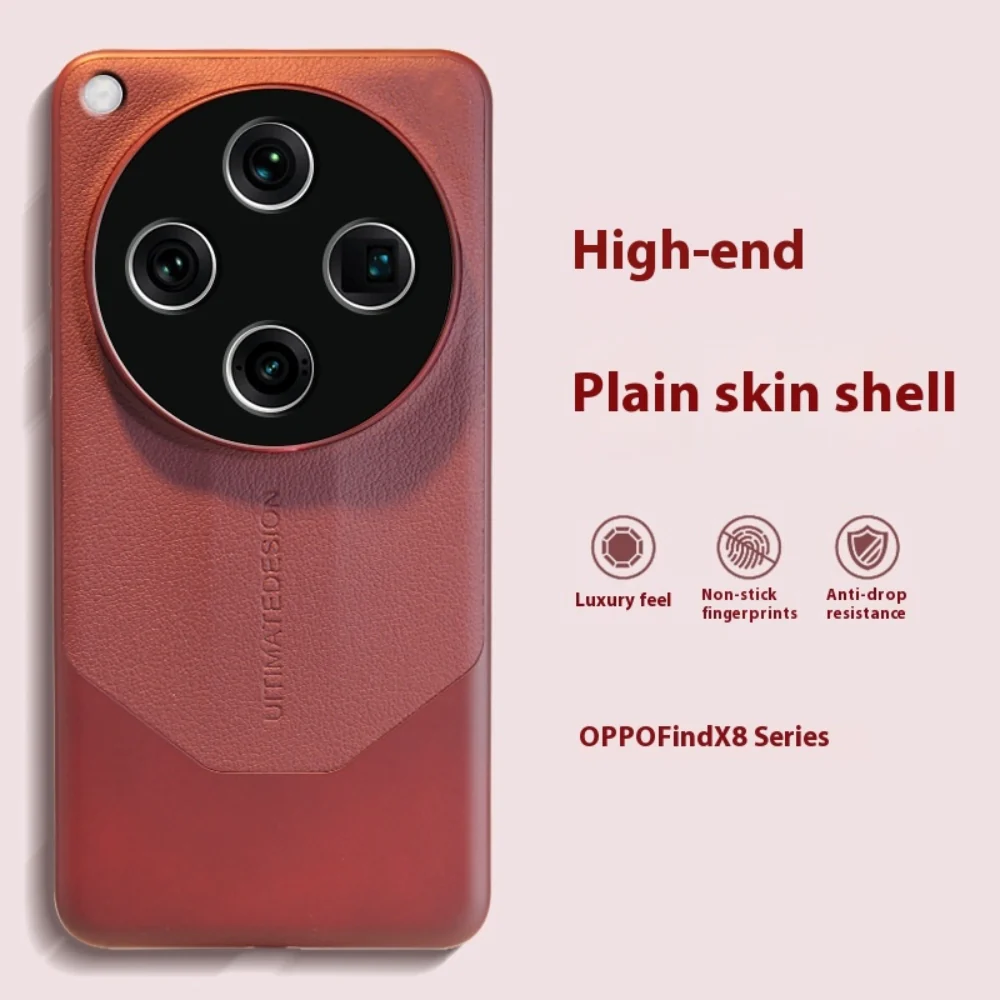 OPPO Find X8 Pro - Matte Leather Full Cover Shockproof Protective Case - Image 6