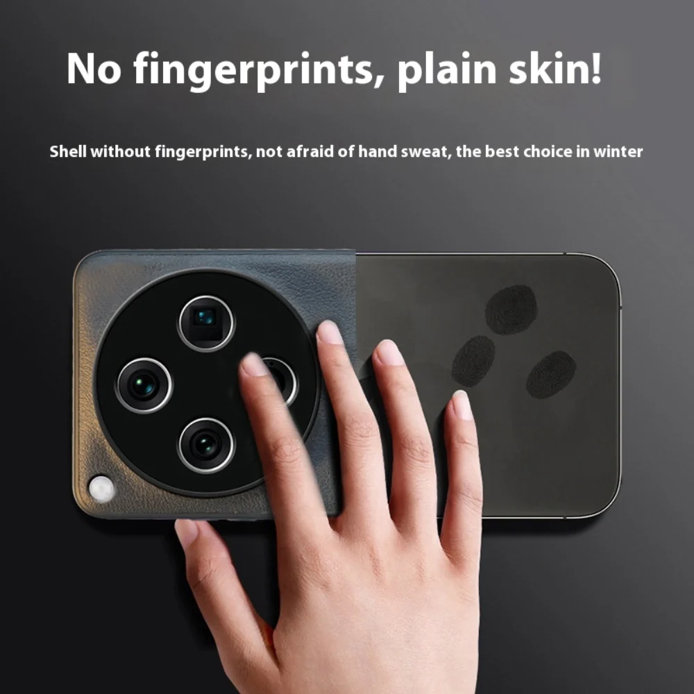 OPPO Find X8 Pro - Matte Leather Full Cover Shockproof Protective Case - Image 7