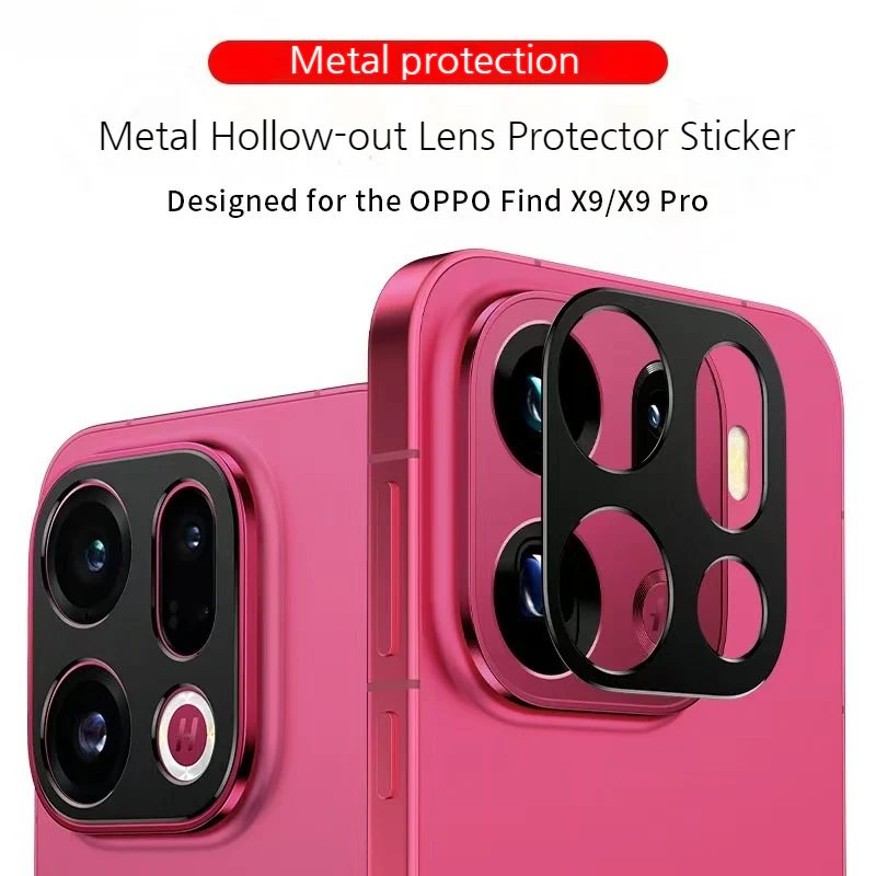 Oppo Find X9/Pro Matte Metal Hollow Camera Lens Cover - Image 2