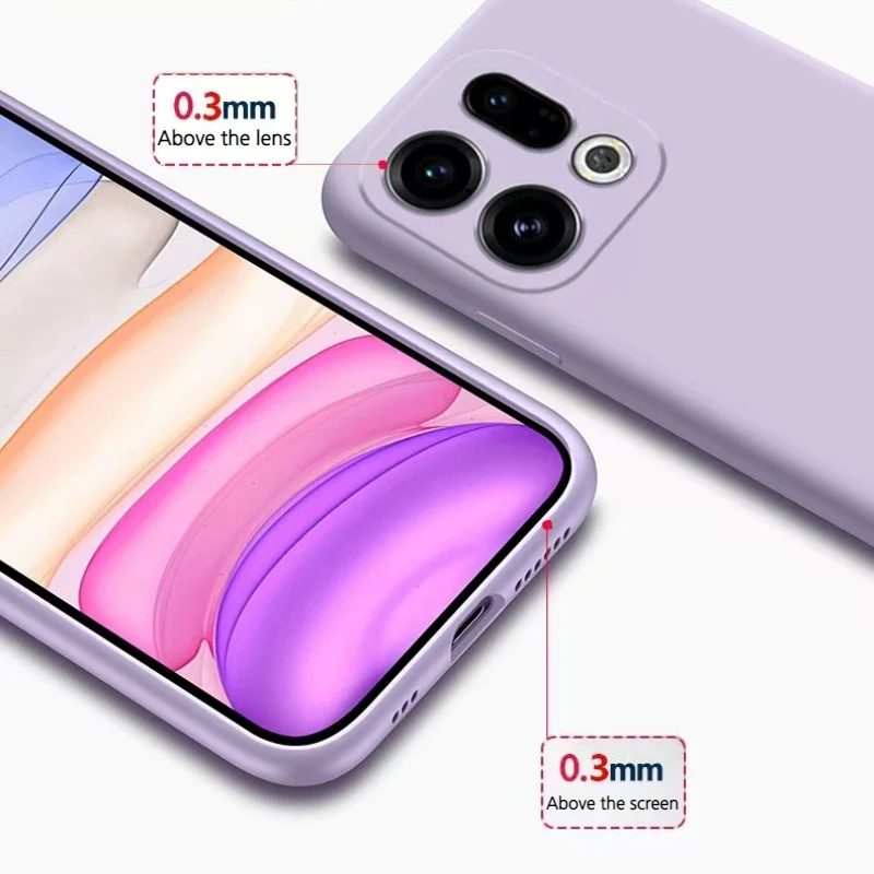 OPPO Find X9/Pro/Plus - Liquid Silicone Soft Full-body Protective Phone Case - Image 3