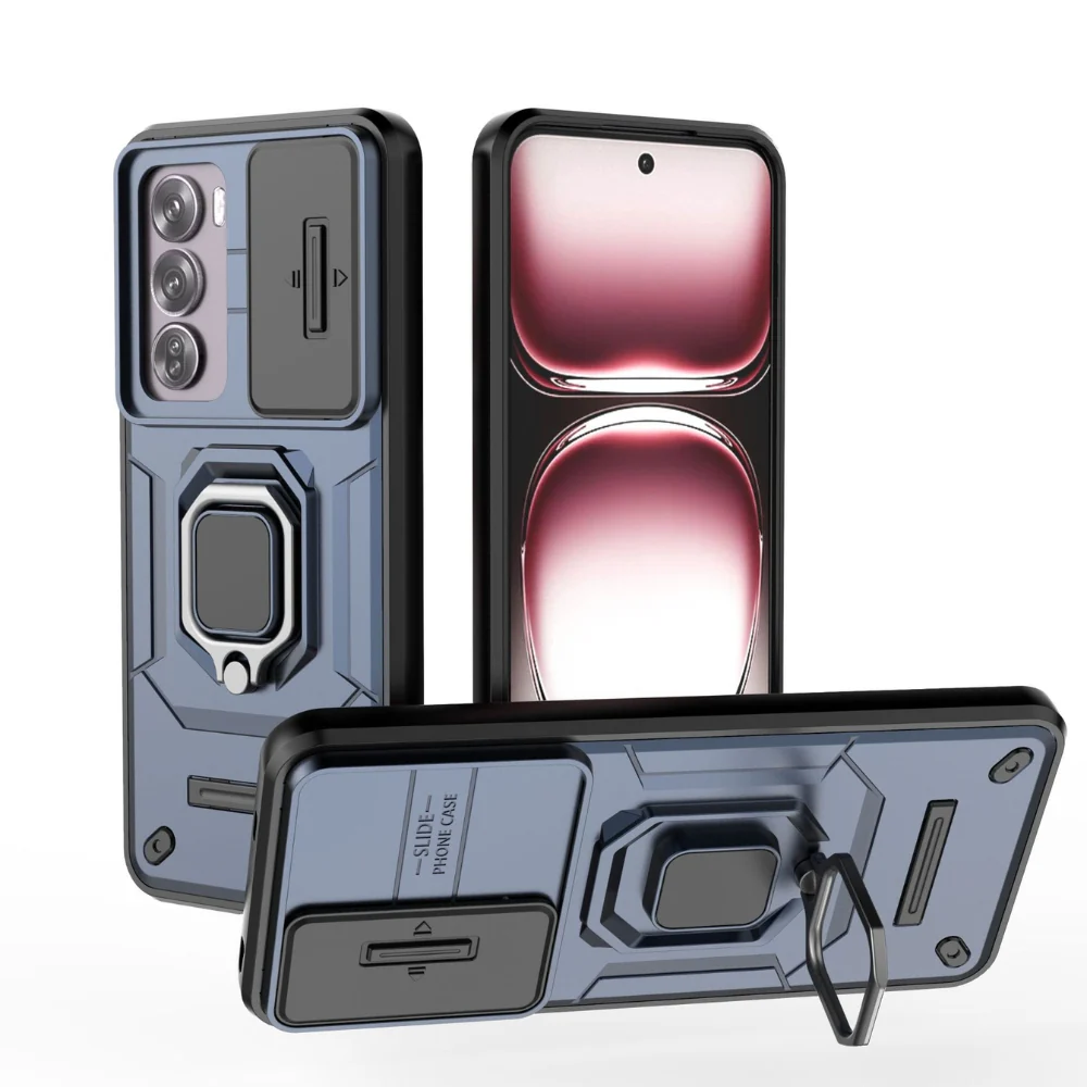 OPPO Reno 12 Pro 5G (CPH2629) - Battle Bear Lens Push Window Mechanics Series Case With Finger Ring Stand - Image 10