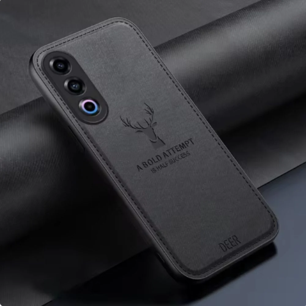OPPO Reno 12 5G (CPH2625) - Fashion Deer Head PU Leather Essentials Series Case - Image 8