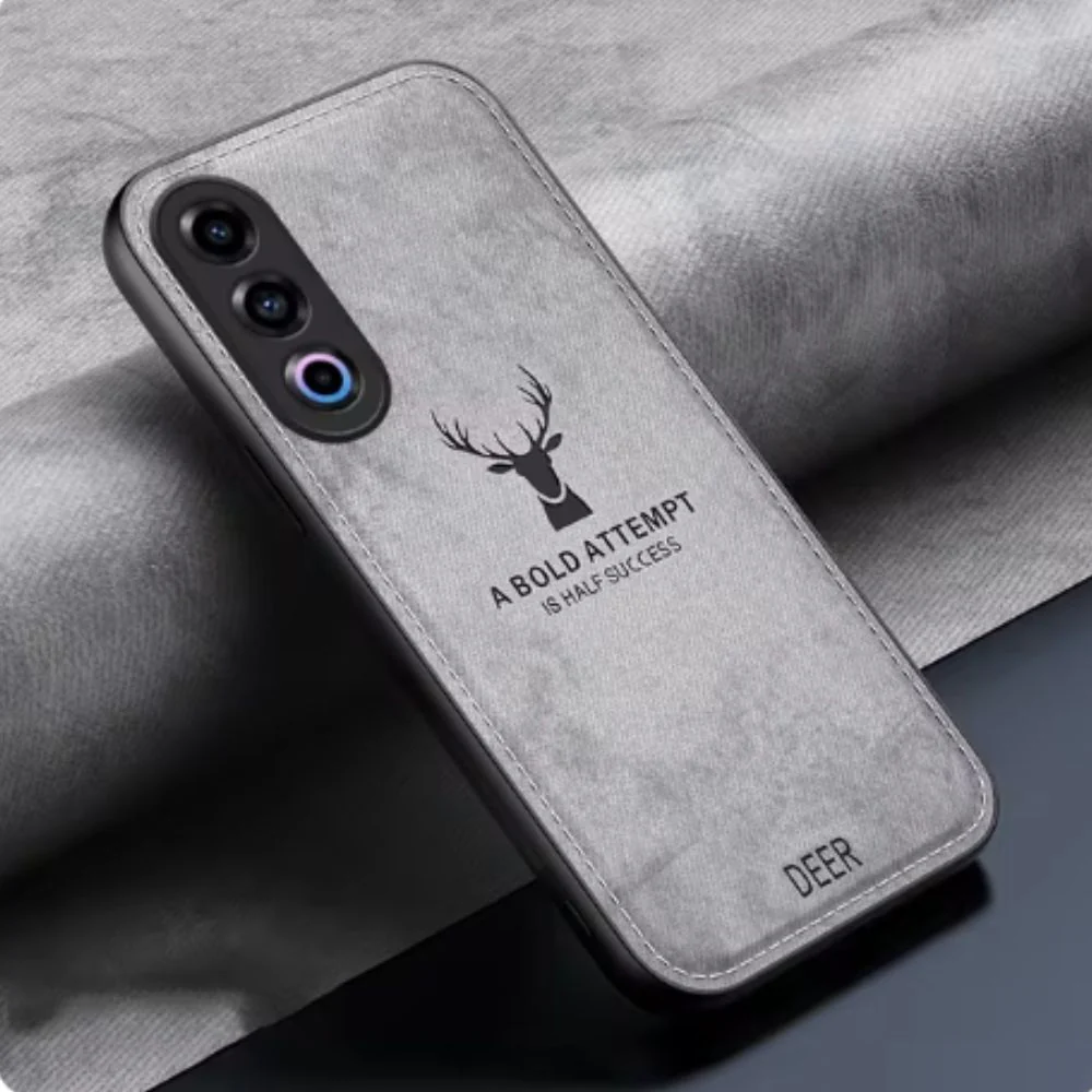 OPPO Reno 12 5G (CPH2625) - Fashion Deer Head PU Leather Essentials Series Case - Image 9