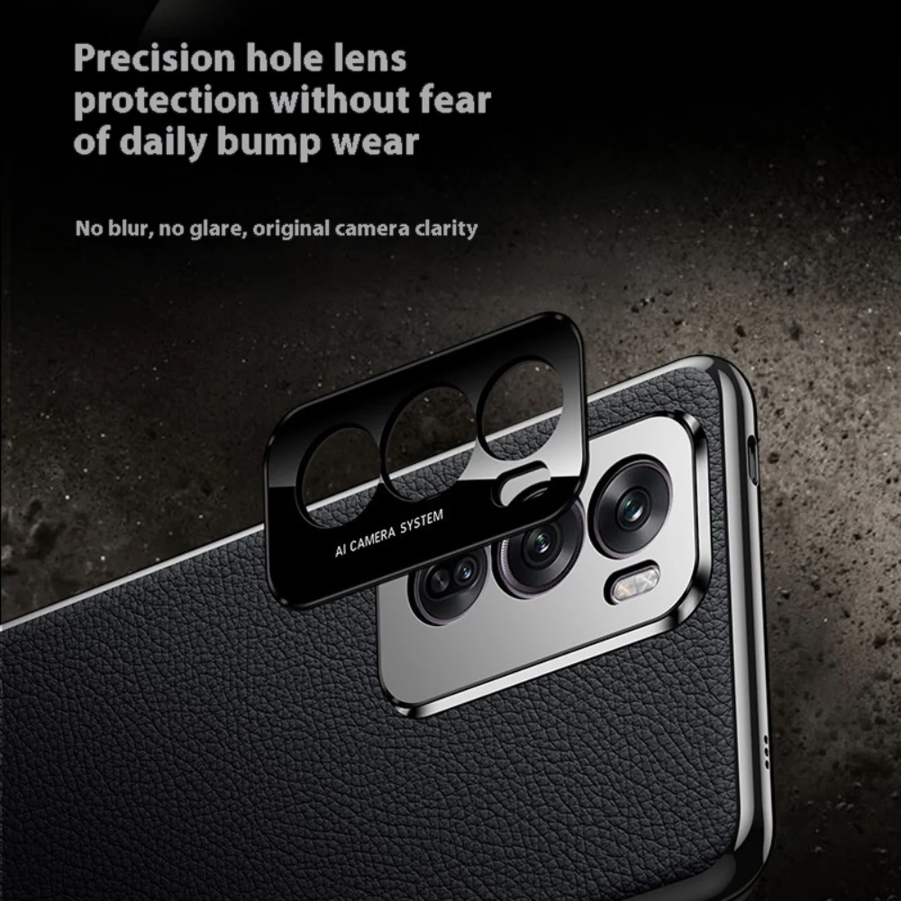 OPPO Reno11 Pro (CPH2607) - Electroplated Full Cover Genuine Leather Business Phone Case - Image 8