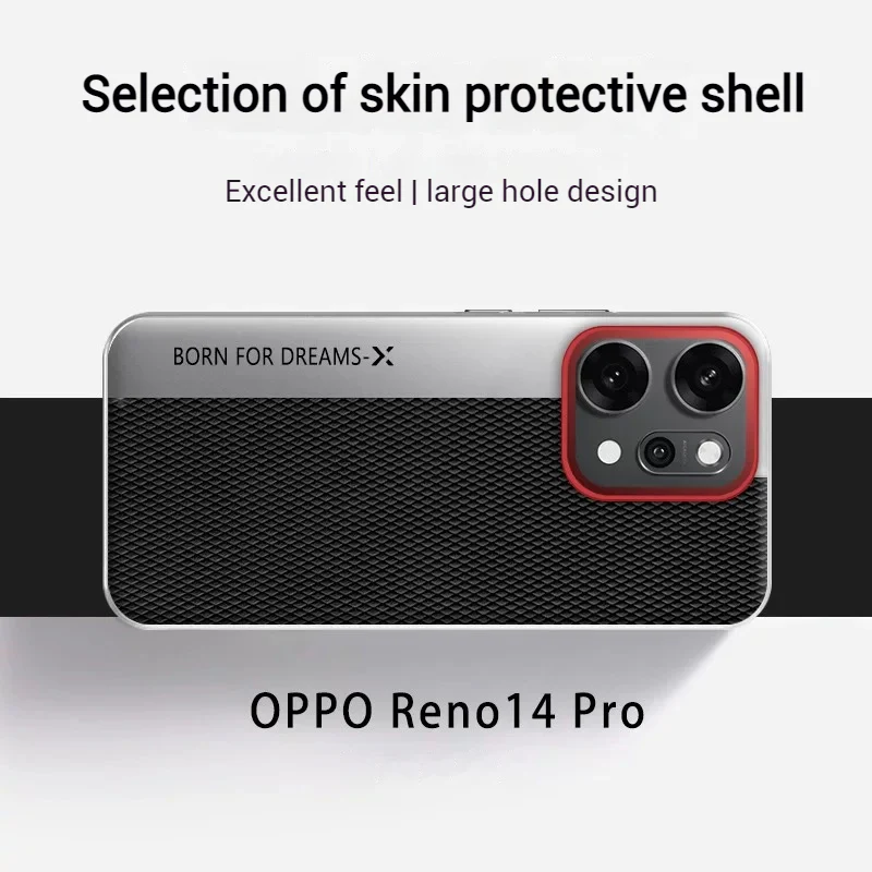 OPPO Reno14 & Pro - Business Full-Cover Metal Frame Leather Fashion Case - Image 5