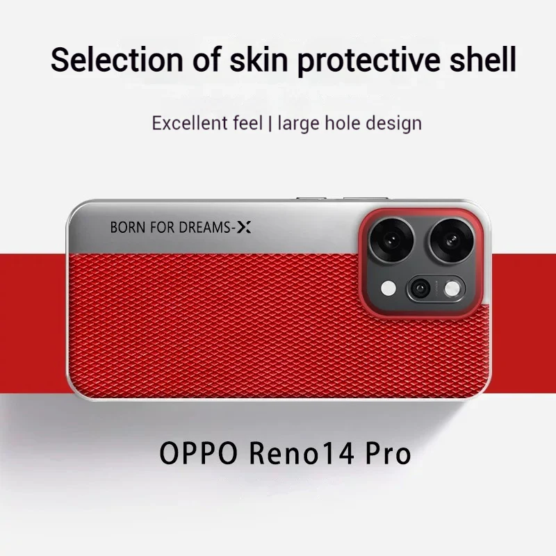 OPPO Reno14 & Pro - Business Full-Cover Metal Frame Leather Fashion Case - Image 7