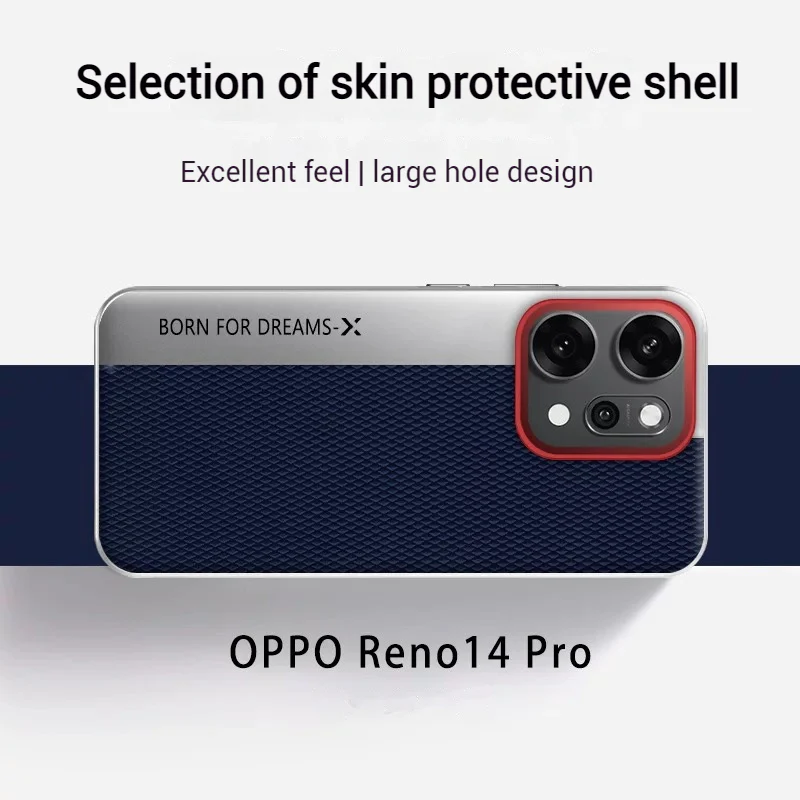 OPPO Reno14 & Pro - Business Full-Cover Metal Frame Leather Fashion Case - Image 8