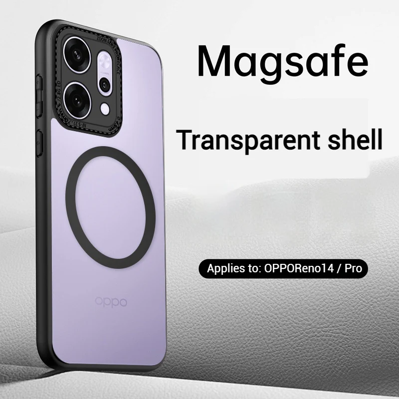 OPPO Reno14 & Pro - Full Coverage Skin-Feel Magnetic Airbag Armor Case - Image 6