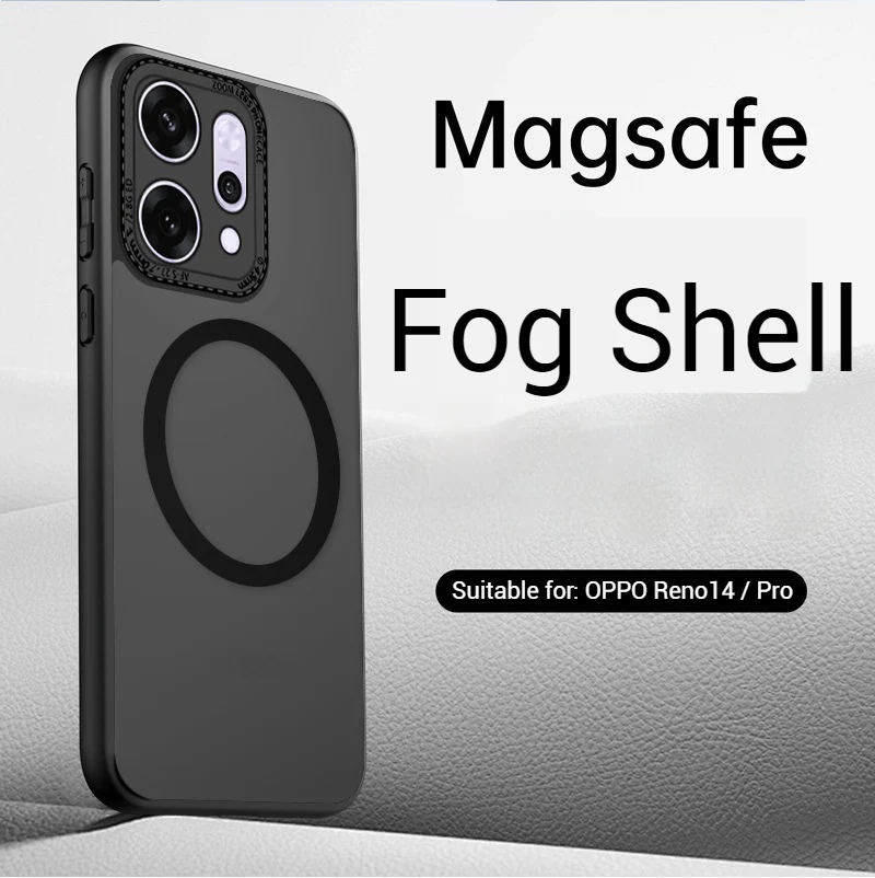 OPPO Reno14 & Pro - Full Coverage Skin-Feel Magnetic Airbag Armor Case - Image 7