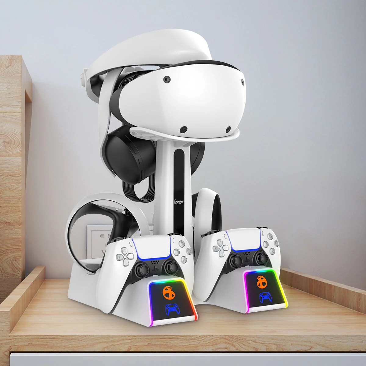PlayStation PS VR 2 - All in One Storage Headset Controller Storage Stand With RGB Light - Image 6