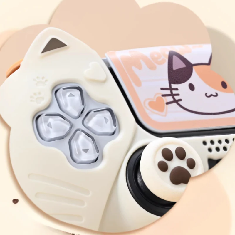 PlayStation PS5 DualSense Controller Silicone Protective Case with Calico Cat Ears – Cute Design for Kids - Image 5