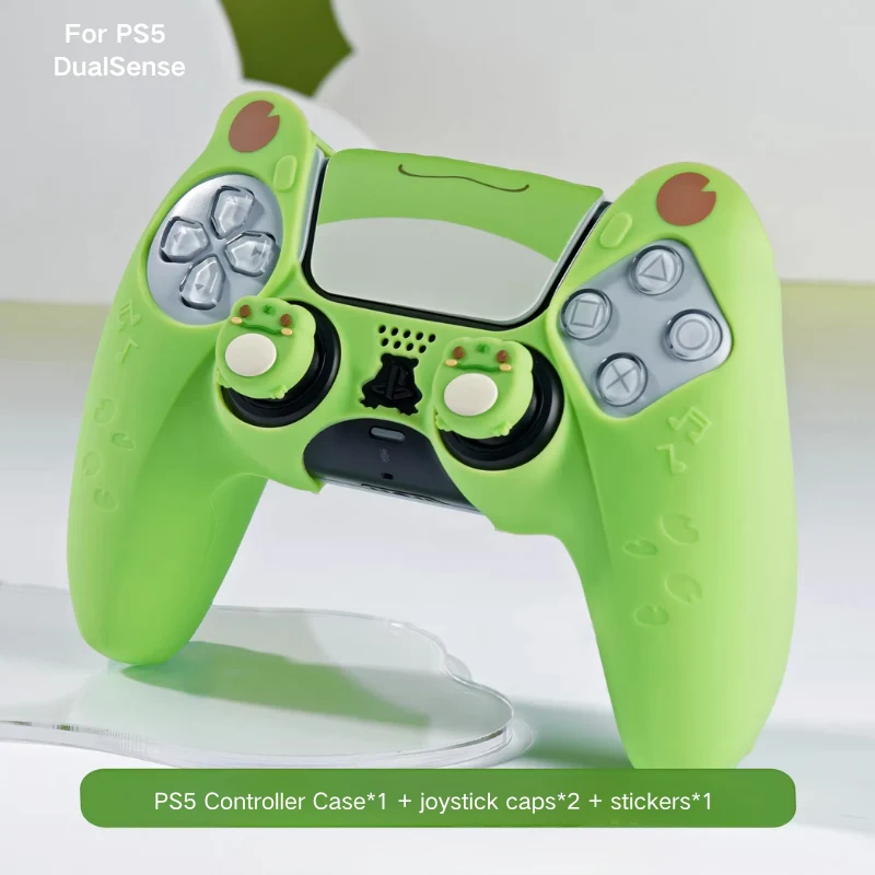 PlayStation PS5 DualSense Frog Kid-Friendly Silicone Controller Protective Case – Cute Design - Image 2