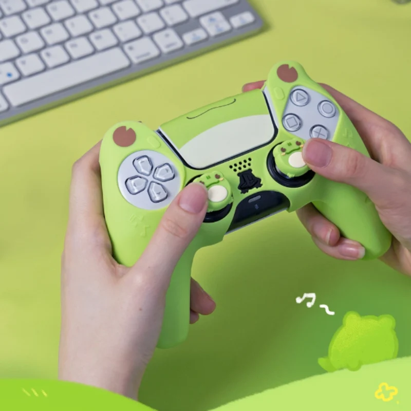 PlayStation PS5 DualSense Frog Kid-Friendly Silicone Controller Protective Case – Cute Design - Image 4