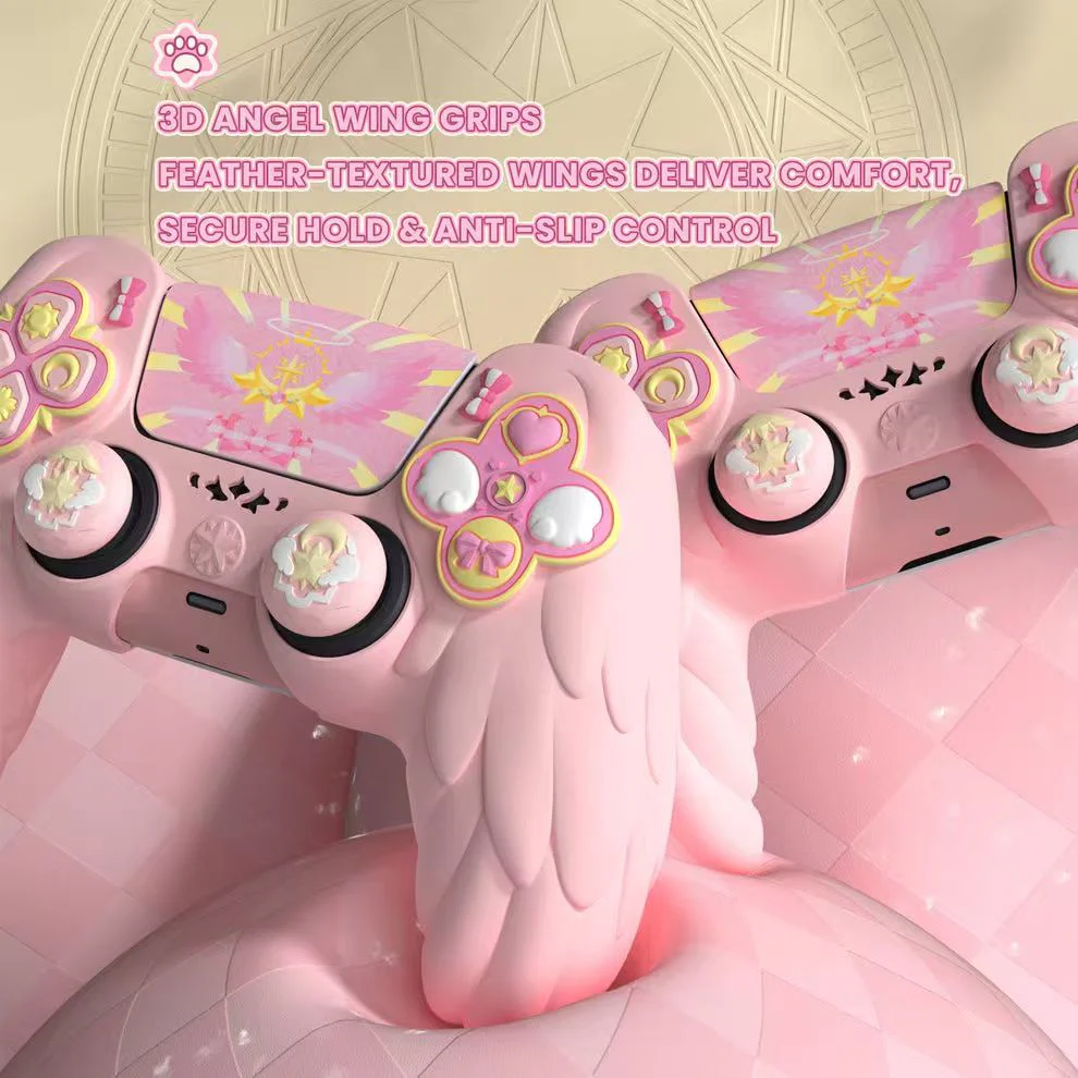 PlayStation PS5 Pro/Slim Cardcaptor Sakura Themed Controller Protective Soft Case – PP Material, Cute Anime Design - Image 5