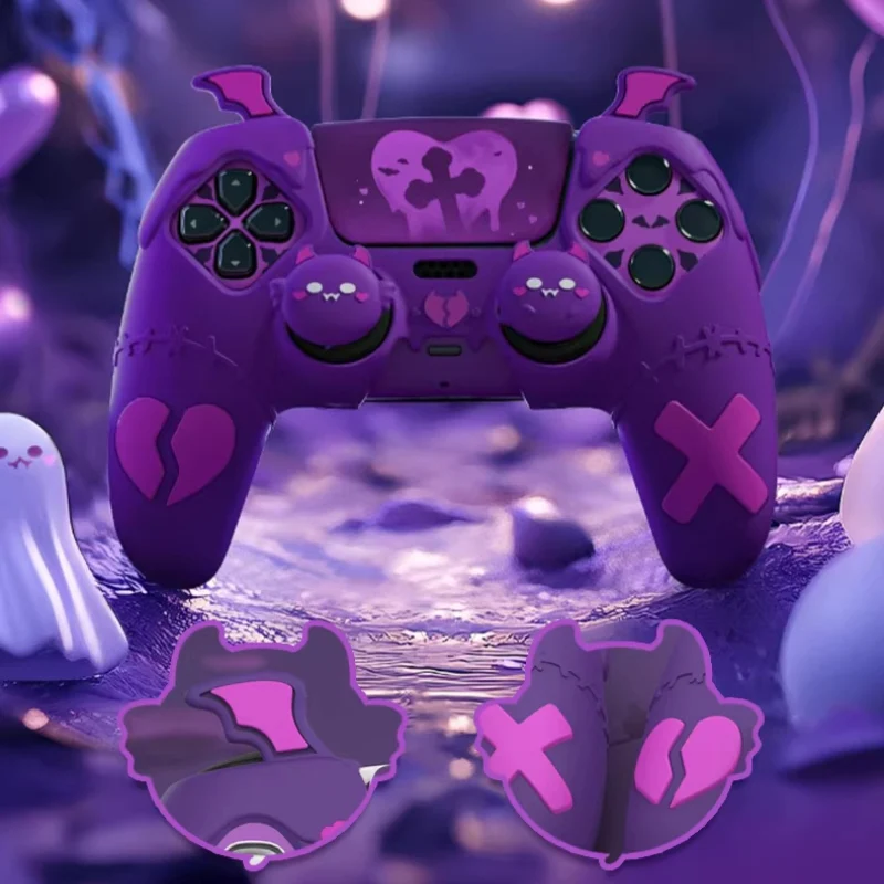 PlayStation PS5 Pro/Slim Gothic Demon Style Controller Case โ Anti-Slip Durable PP Material Protective Shell - Image 4