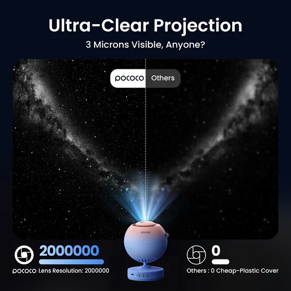 POCOCO Kids Bedroom Starry Sky Projector Light – Perfect Gift - Image 7
