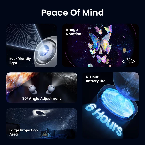 POCOCO Kids Bedroom Starry Sky Projector Light – Perfect Gift - Image 8