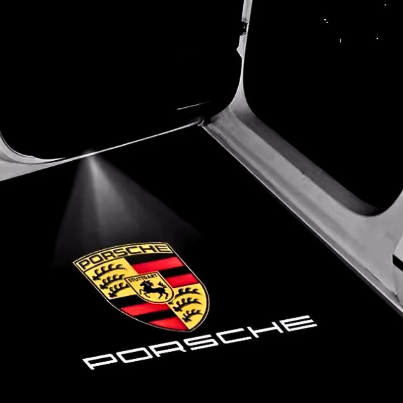 Porsche Custom Dedicated Car Door Welcome Lights & LED Projector for Cayenne, Macan, Panamera, 911, Taycan, Boxster