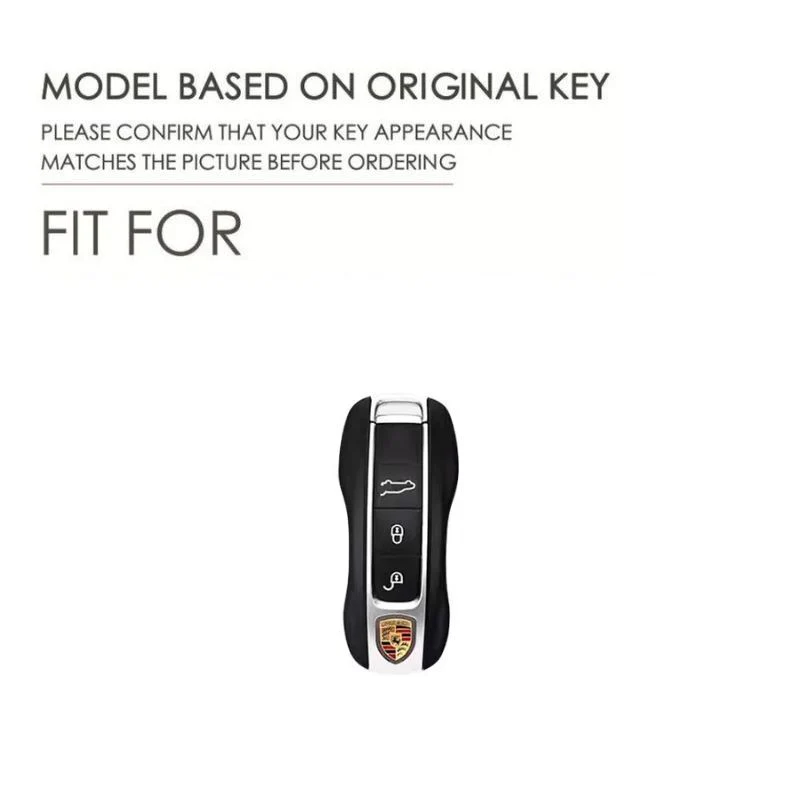 Porsche Full-wrap Genuine Leather Car Key Fob Case Cover For Macan, Cayenne, Panamera, 911, Boxster - Image 8