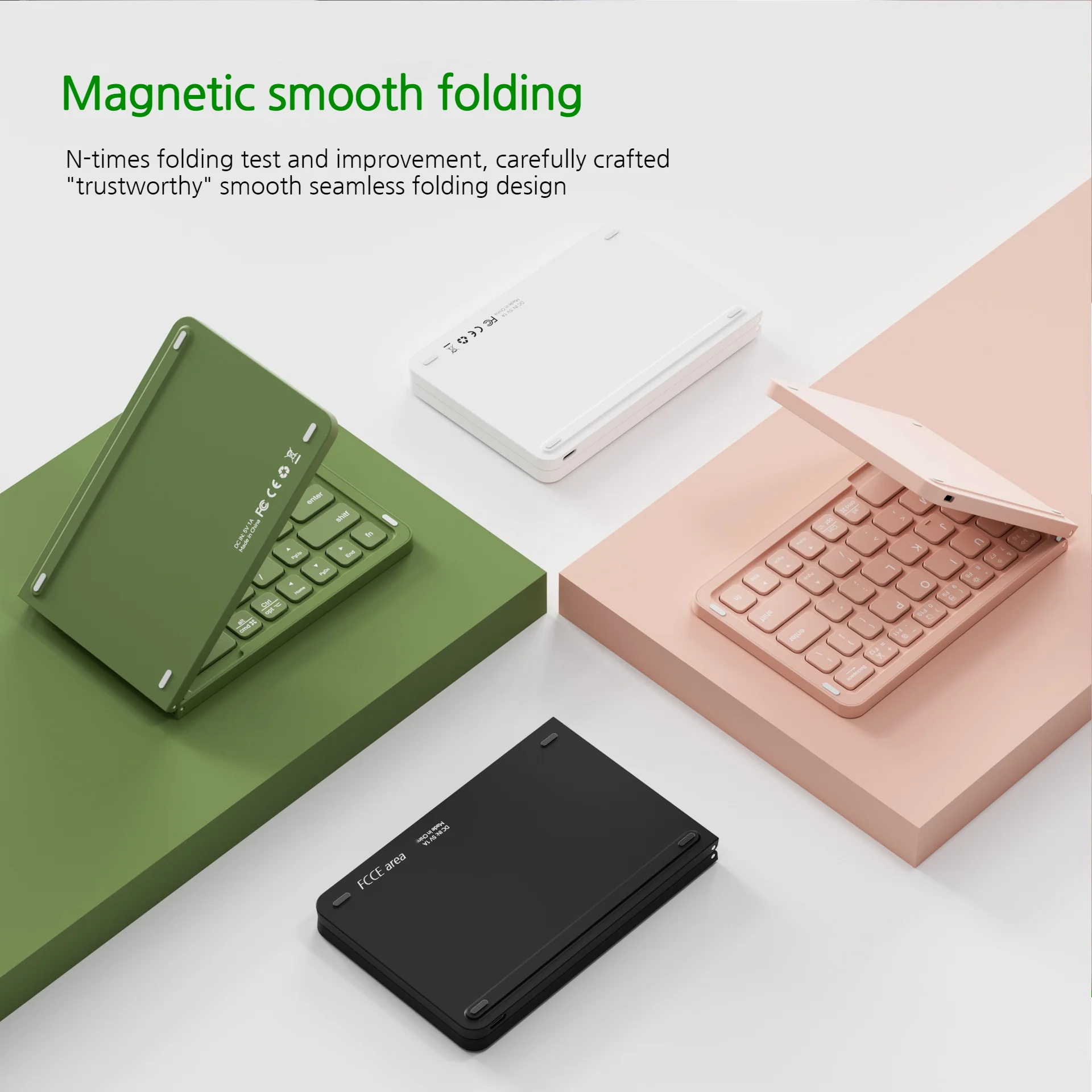 Portable Wireless Foldable Bluetooth Keyboard for iPad, Lenovo & Samsung Tablets - Image 3