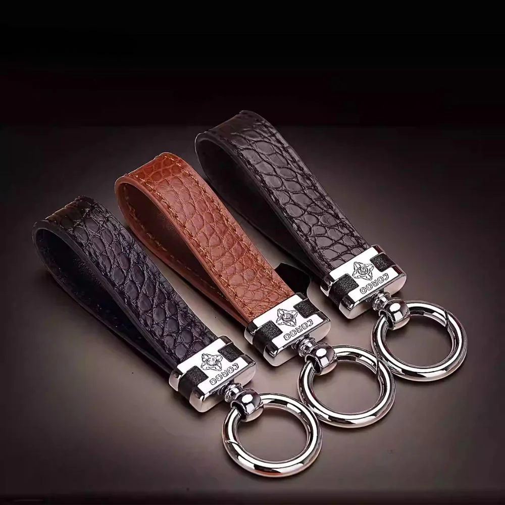 Premium Genuine Leather Keychain Pendant, Refined & Timeless Gift - Image 4