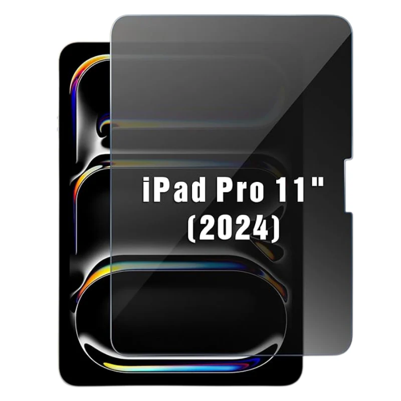 [Privacy] Apple iPad Pro 11-inch M4/M5 (2024/2025) - Full Covered Anti-spy 9H Tempered Glass Screen Protective Protector