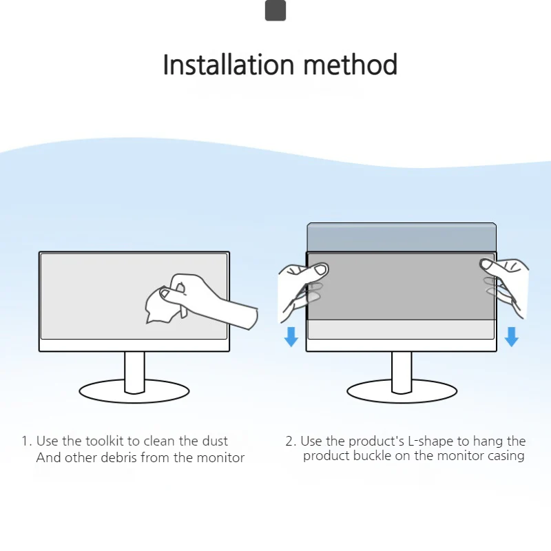 [Privacy] Hanging 24-inch Easy-install Acrylic Anti-spy Computer Monitor Screen Protector for iMac, Lenovo, Acer, Dell, Gigabyte, BenQ, HP & Asus - Image 7