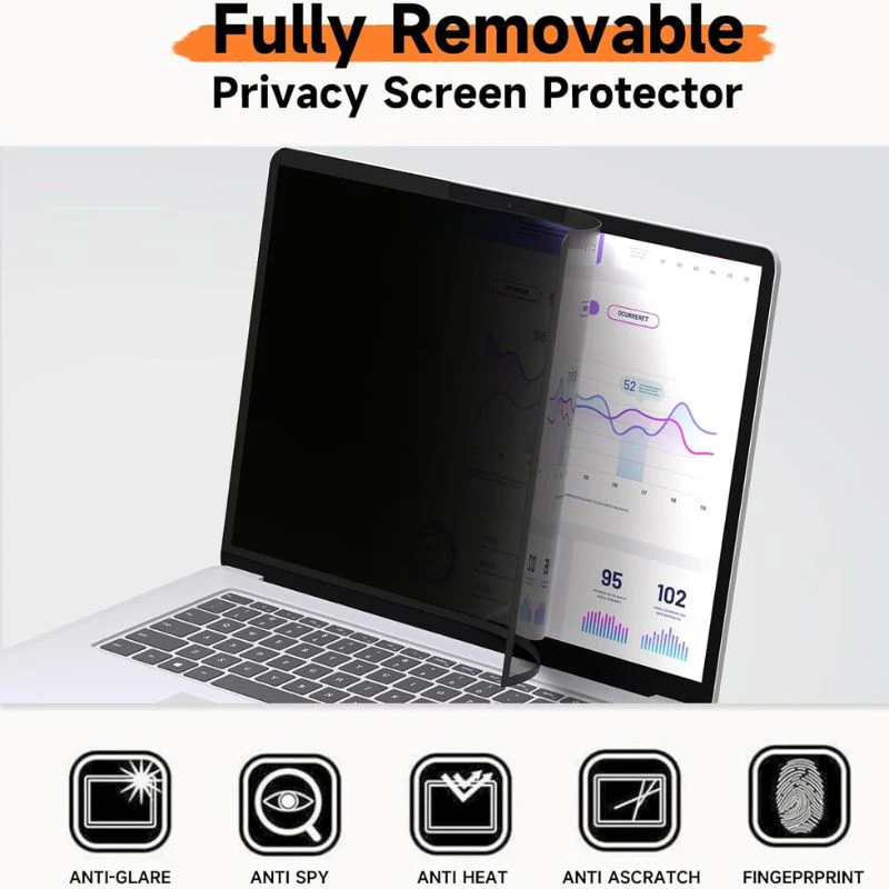 [Privacy][Magnetic Suction] Microsoft Surface Pro 7/7 Plus 12.3" - Removable/Reusable/Anti-glare/Anti Blue Light Screen Protector - Image 3