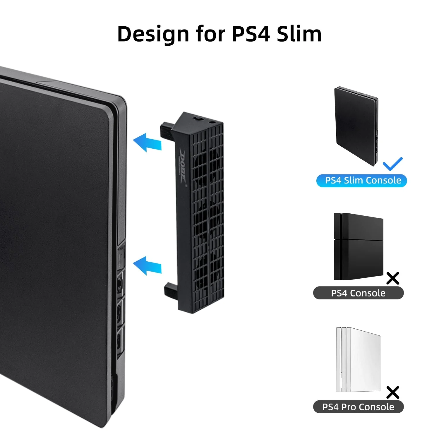 PS4 Slim Gaming Console Intelligent Cooling Fan - Image 3