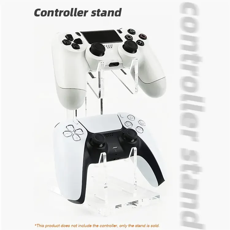 PS4 / Xbox One / Switch Game Controller Holder Desktop Gamepad Storage Holder - Transparent - Image 7