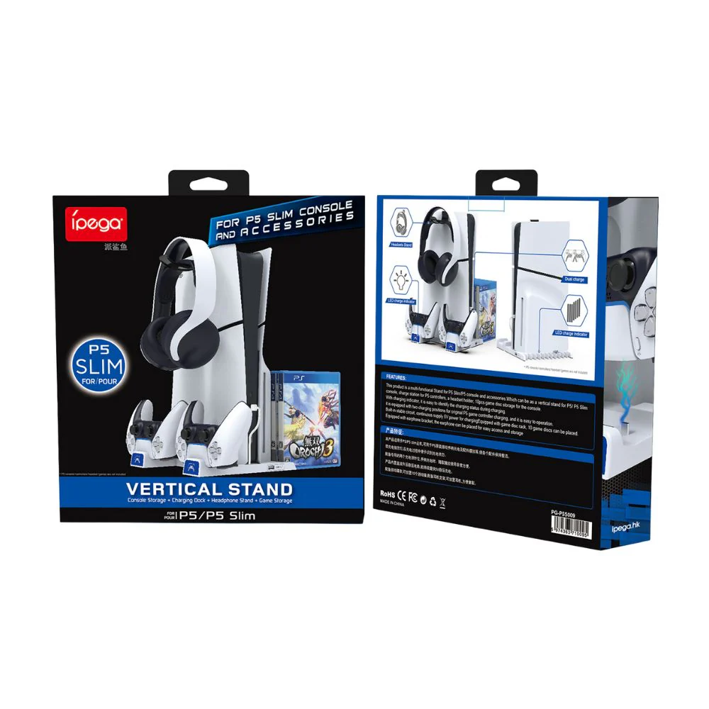 PS5 Charging Station Brakcet  Base with Headphone Rack Dual Controller - Image 4
