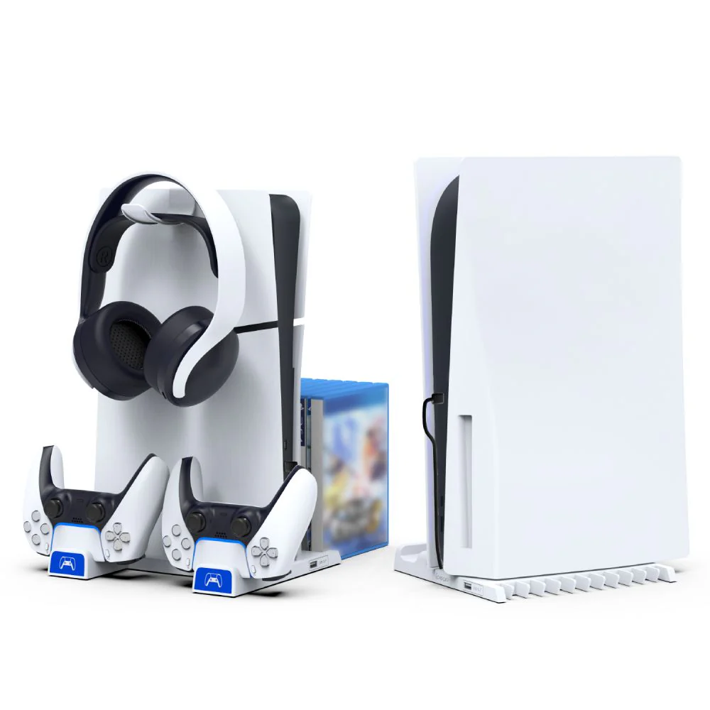 PS5 Charging Station Brakcet  Base with Headphone Rack Dual Controller - Image 5