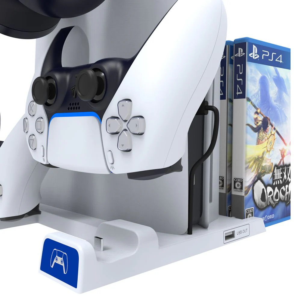 PS5 Charging Station Brakcet  Base with Headphone Rack Dual Controller - Image 6