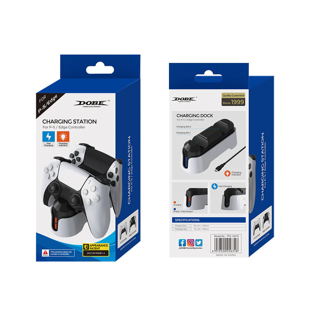 PS5 / PS5 DualSense Edge Controller Dual Gamepad Charging Base Stand
